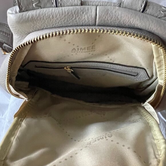 Aimee Kestenberg Collection pebbled leather backpack NWT main image 5